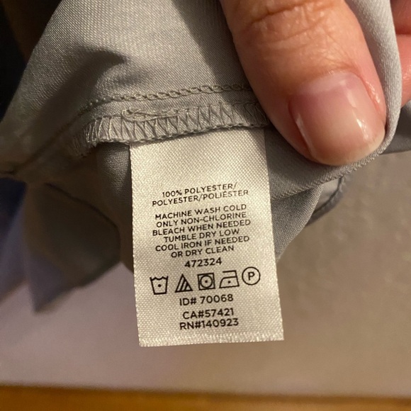 LOFT Women's Gray Ruffle Sleeve Top - Picture 5 of 6